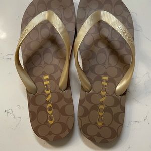 Coach flip flops